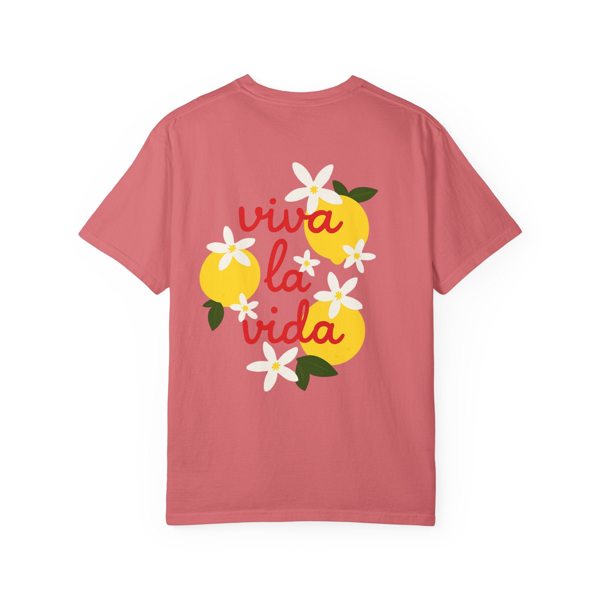 Viva La Vida Unisex T-Shirt – Sommer Vibes & Positive Energy | Bequemes Garment-Dyed Tee für Alltag & Freunde