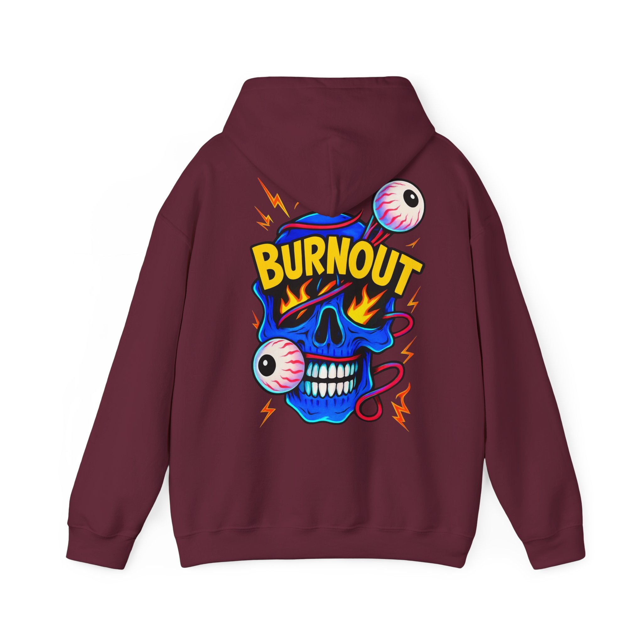 🔥 Oversized Hoodie „Burnout Skull“ – Streetwear mit Eyecatcher-Print