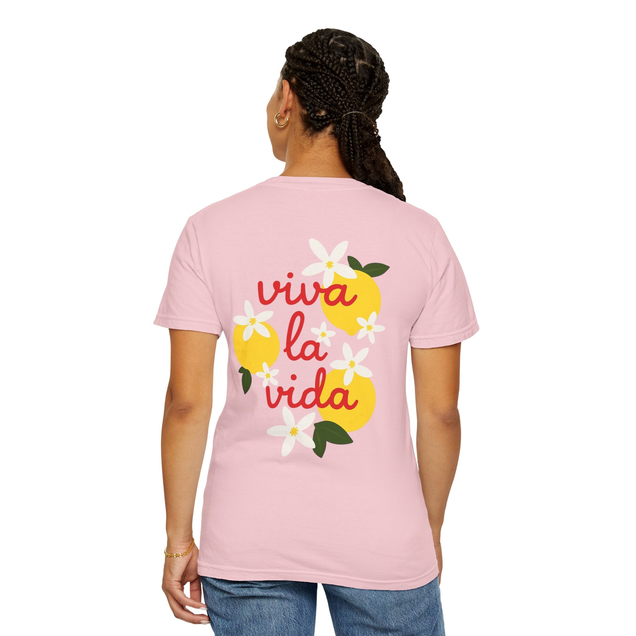 Viva La Vida Unisex T-Shirt – Sommer Vibes & Positive Energy | Bequemes Garment-Dyed Tee für Alltag & Freunde