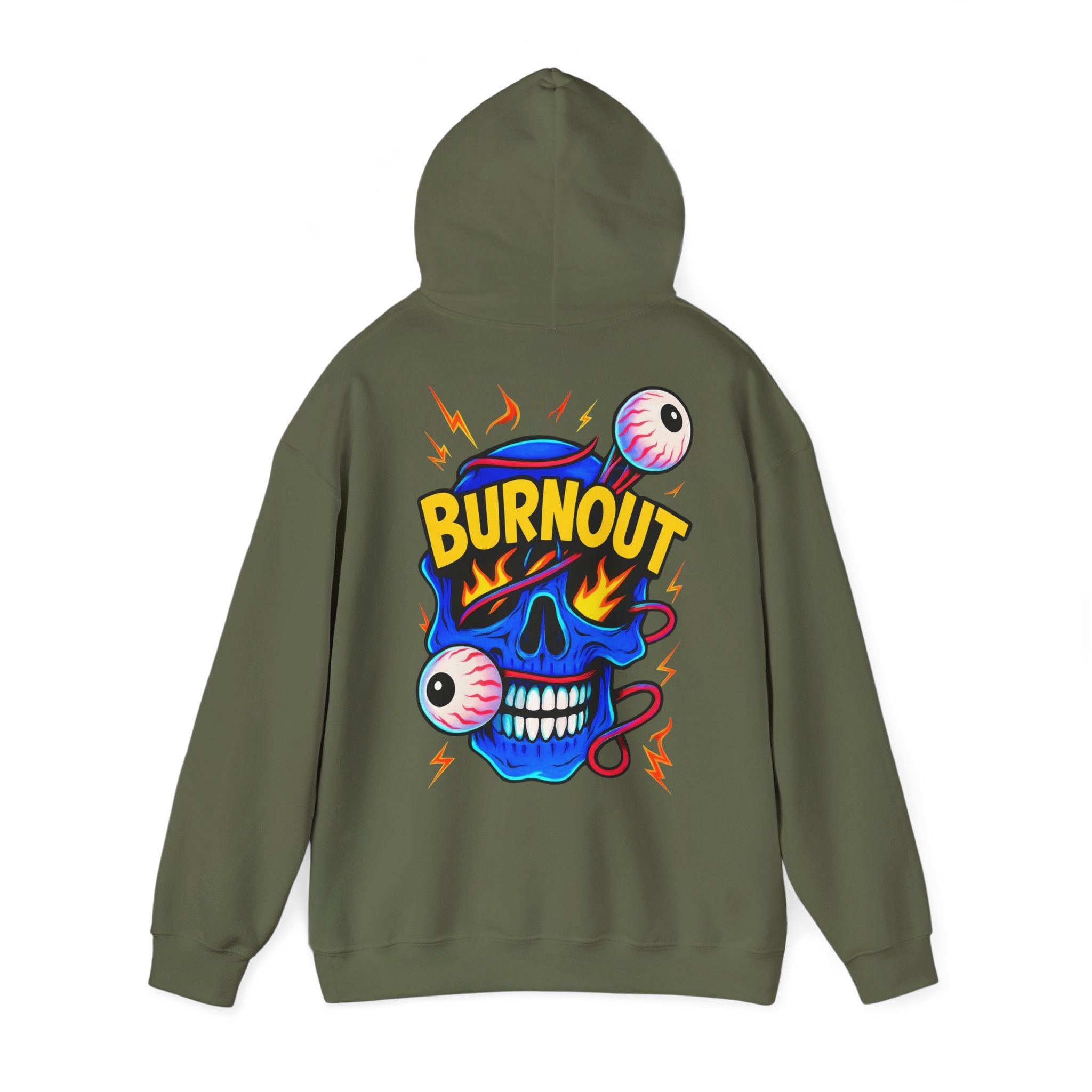 🔥 Oversized Hoodie „Burnout Skull“ – Streetwear mit Eyecatcher-Print