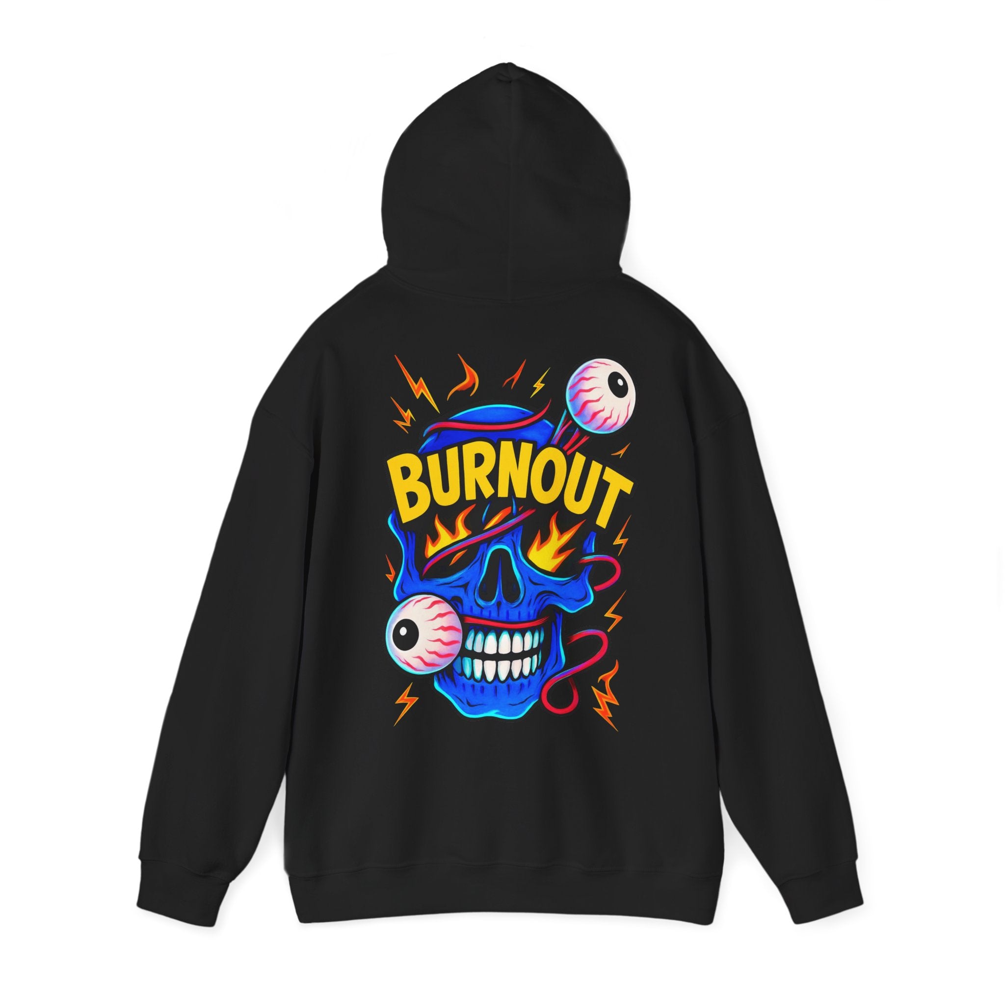 🔥 Oversized Hoodie „Burnout Skull“ – Streetwear mit Eyecatcher-Print