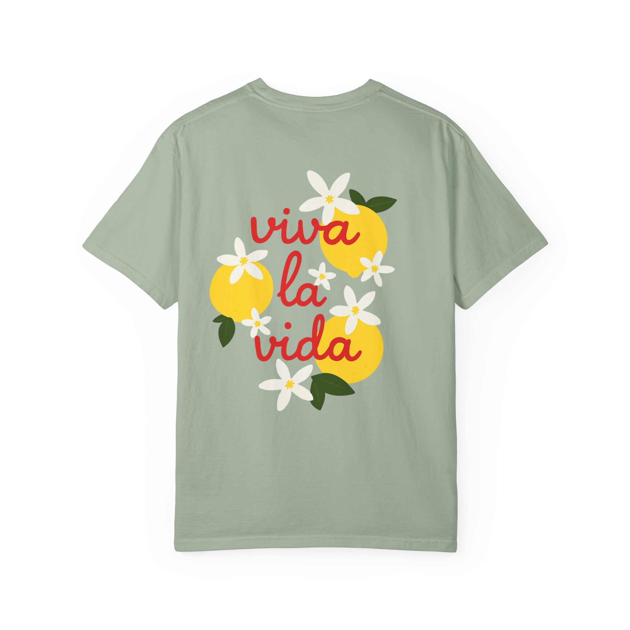 Viva La Vida Unisex T-Shirt – Sommer Vibes & Positive Energy | Bequemes Garment-Dyed Tee für Alltag & Freunde