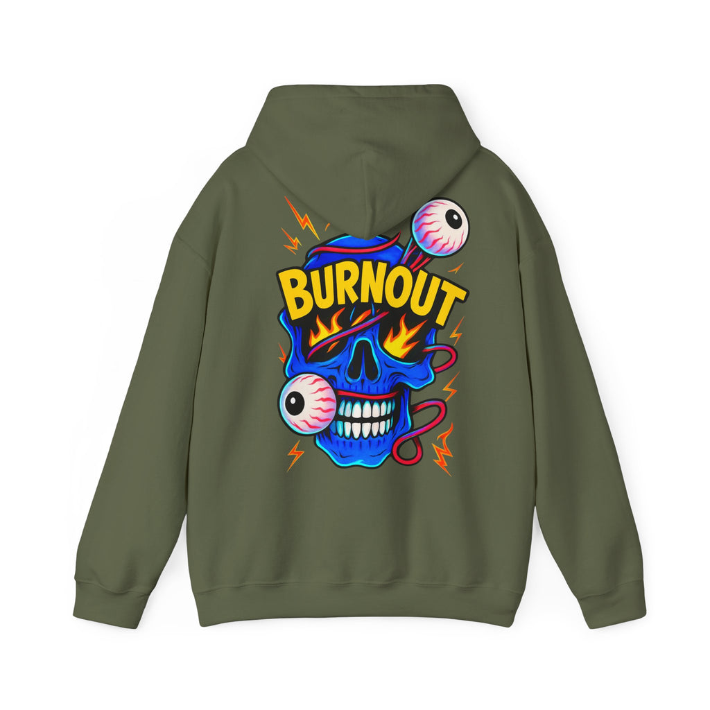 🔥 Oversized Hoodie „Burnout Skull“ – Streetwear mit Eyecatcher-Print