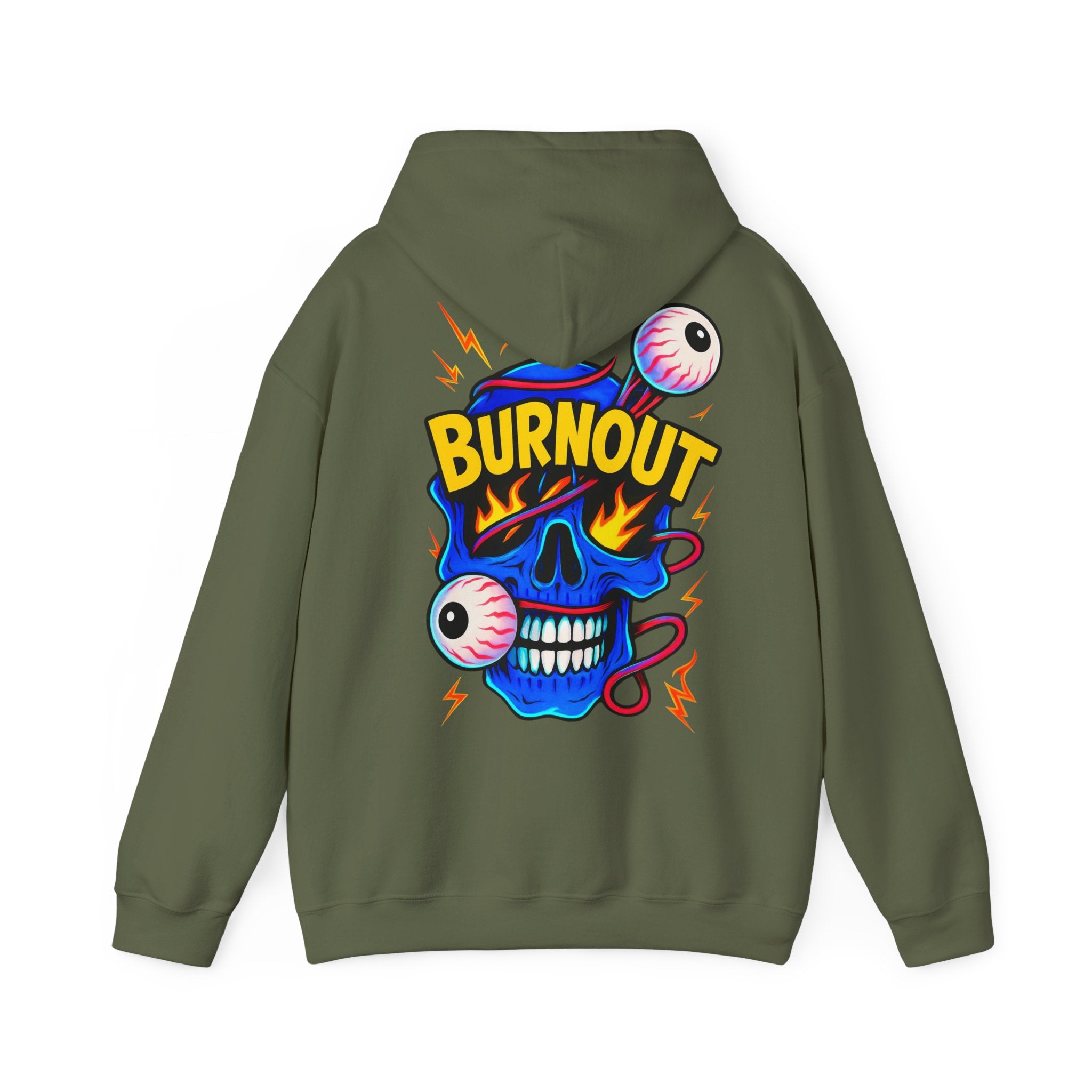 🔥 Oversized Hoodie „Burnout Skull“ – Streetwear mit Eyecatcher-Print