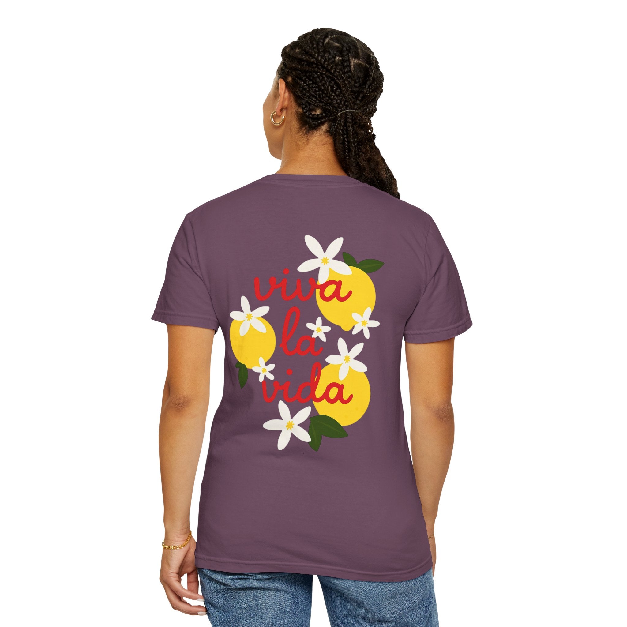 Viva La Vida Unisex T-Shirt – Sommer Vibes & Positive Energy | Bequemes Garment-Dyed Tee für Alltag & Freunde