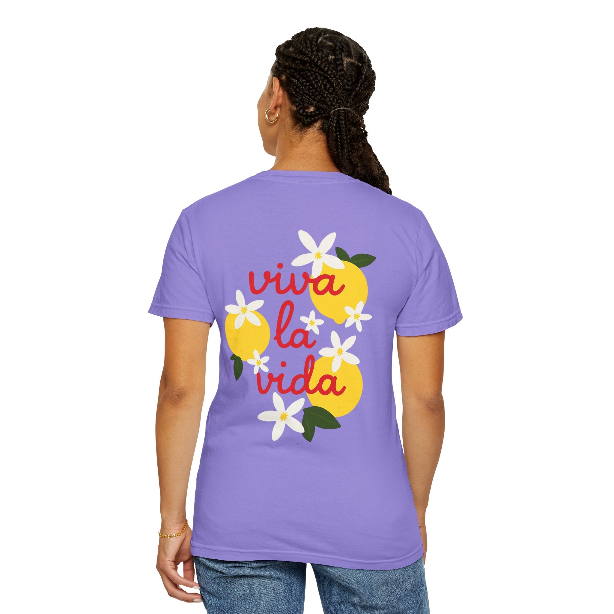Viva La Vida Unisex T-Shirt – Sommer Vibes & Positive Energy | Bequemes Garment-Dyed Tee für Alltag & Freunde