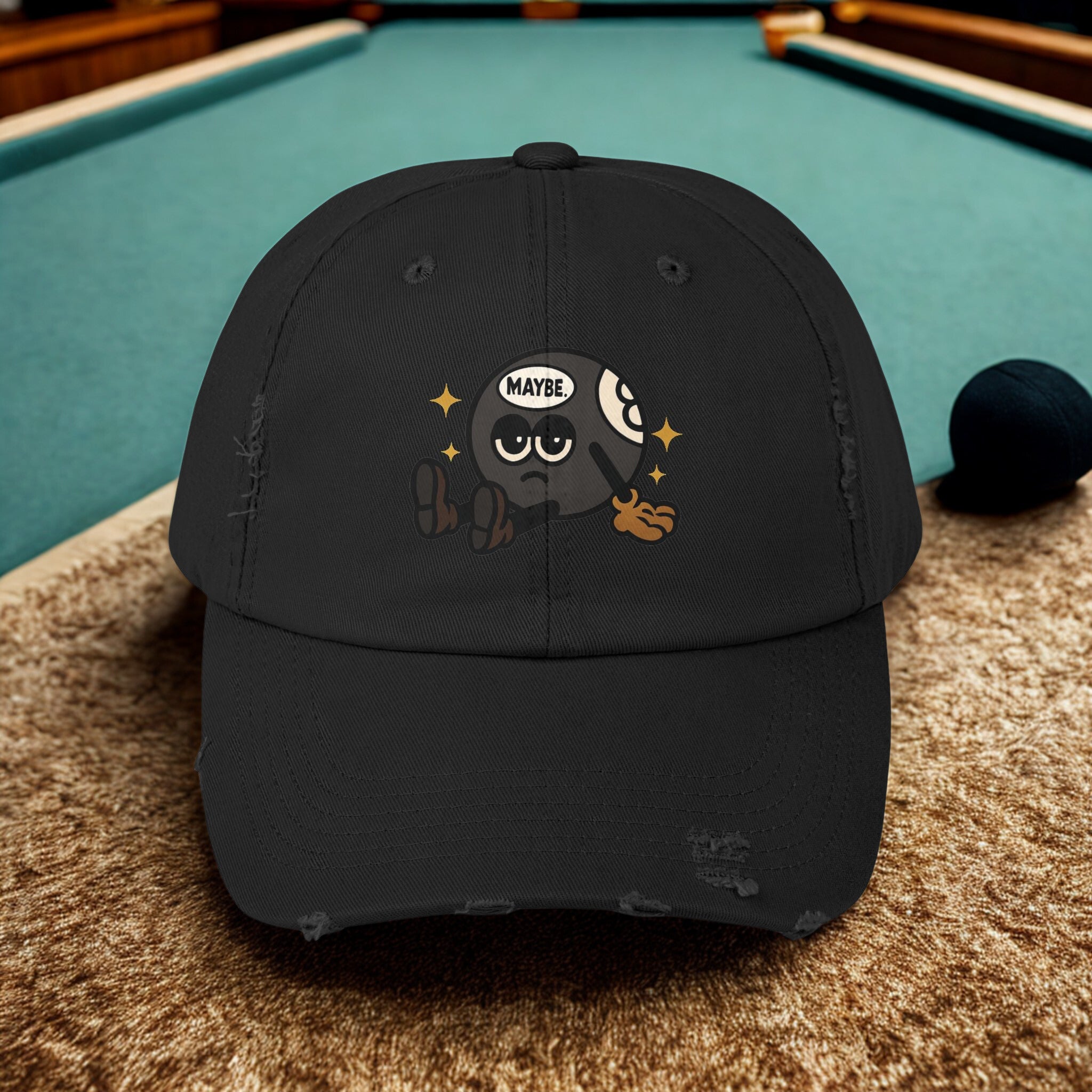 Quirky Unisex Distressed Cap – Trendy Freizeit-Basecap mit verspieltem Design - HappymodernDesigns 