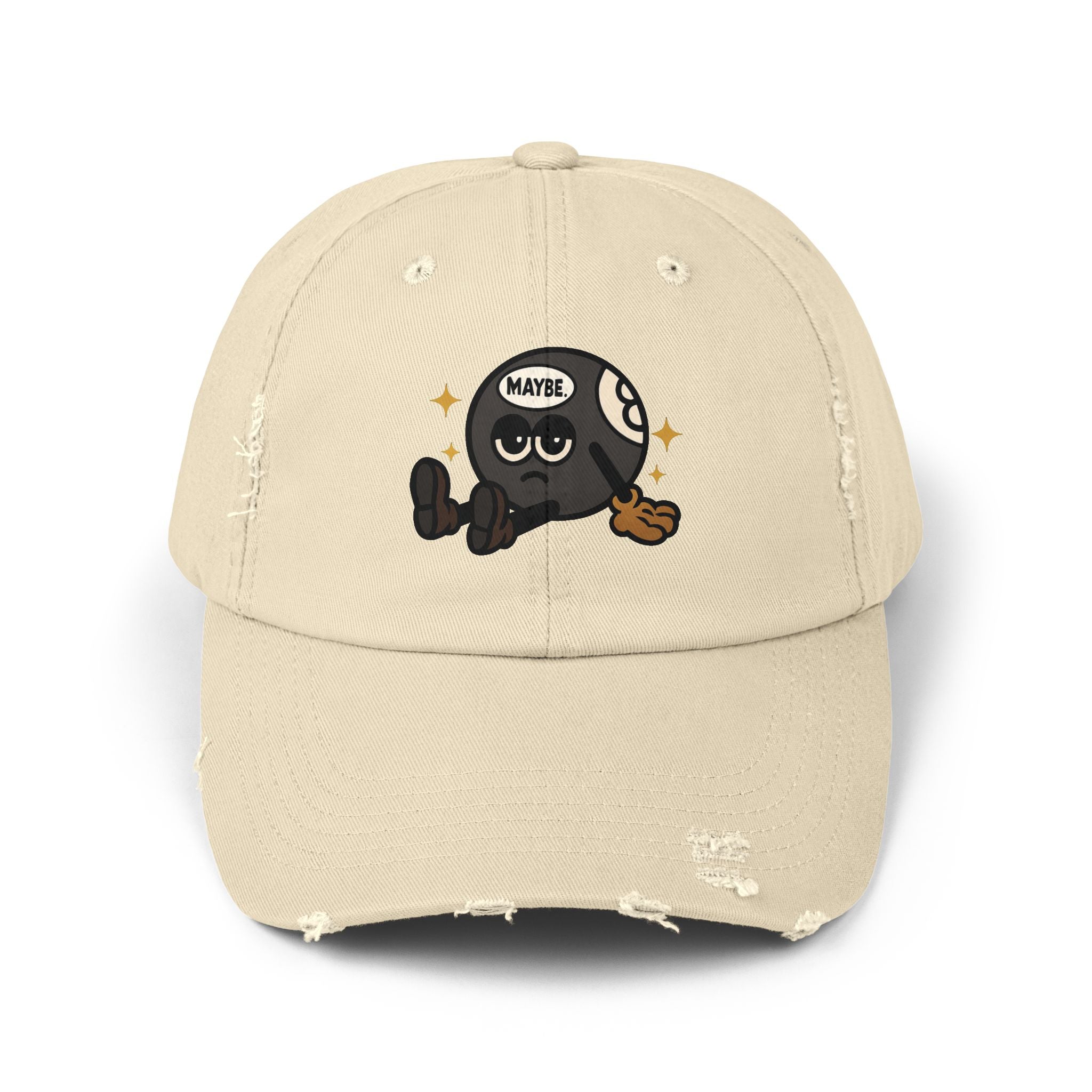 Quirky Unisex Distressed Cap – Trendy Freizeit-Basecap mit verspieltem Design