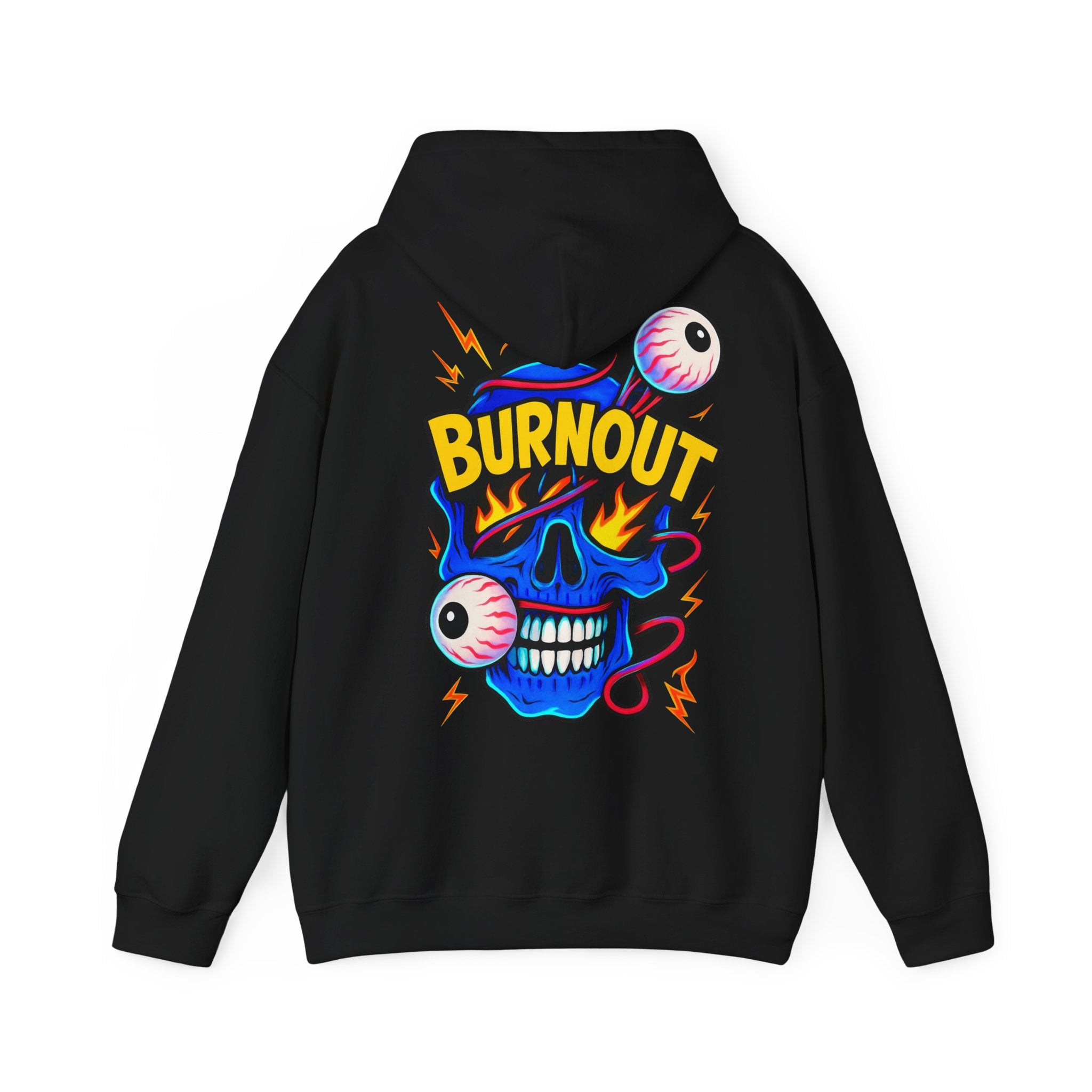 🔥 Oversized Hoodie „Burnout Skull“ – Streetwear mit Eyecatcher-Print