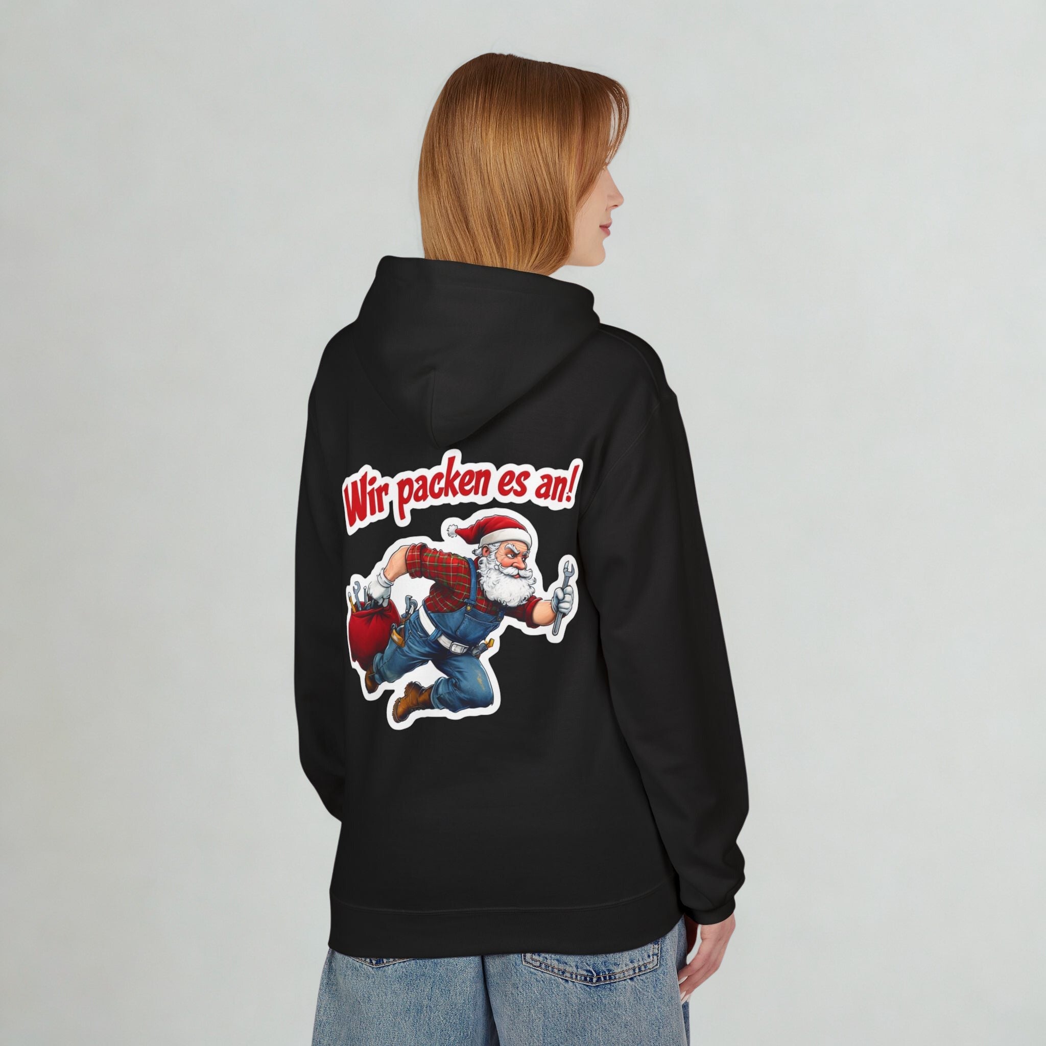 „Santa Claus ‚Wir packen es an!‘ – Lustiger Weihnachts-Pullover für die Feiertage“ - HappymodernDesigns 