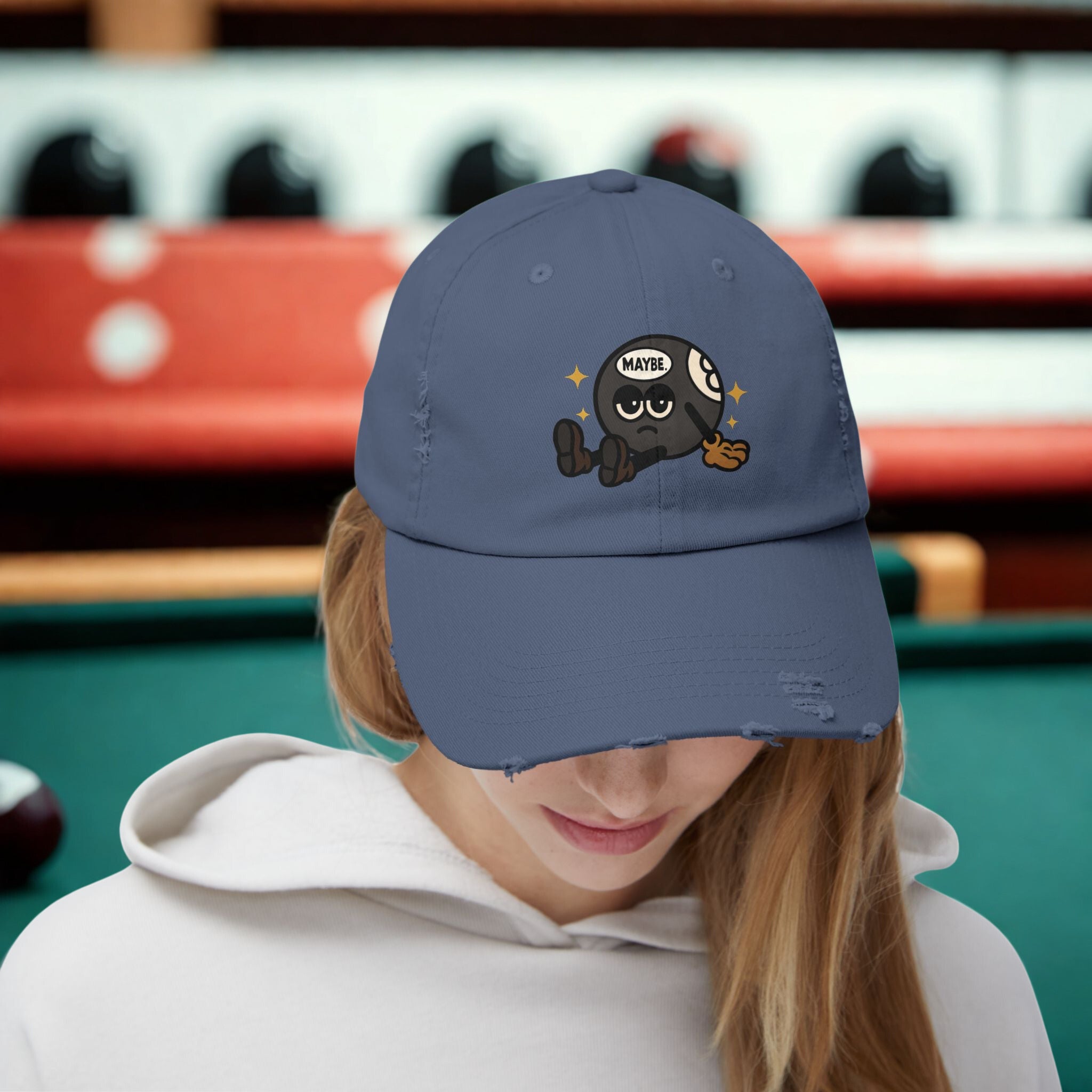 Quirky Unisex Distressed Cap – Trendy Freizeit-Basecap mit verspieltem Design - HappymodernDesigns 