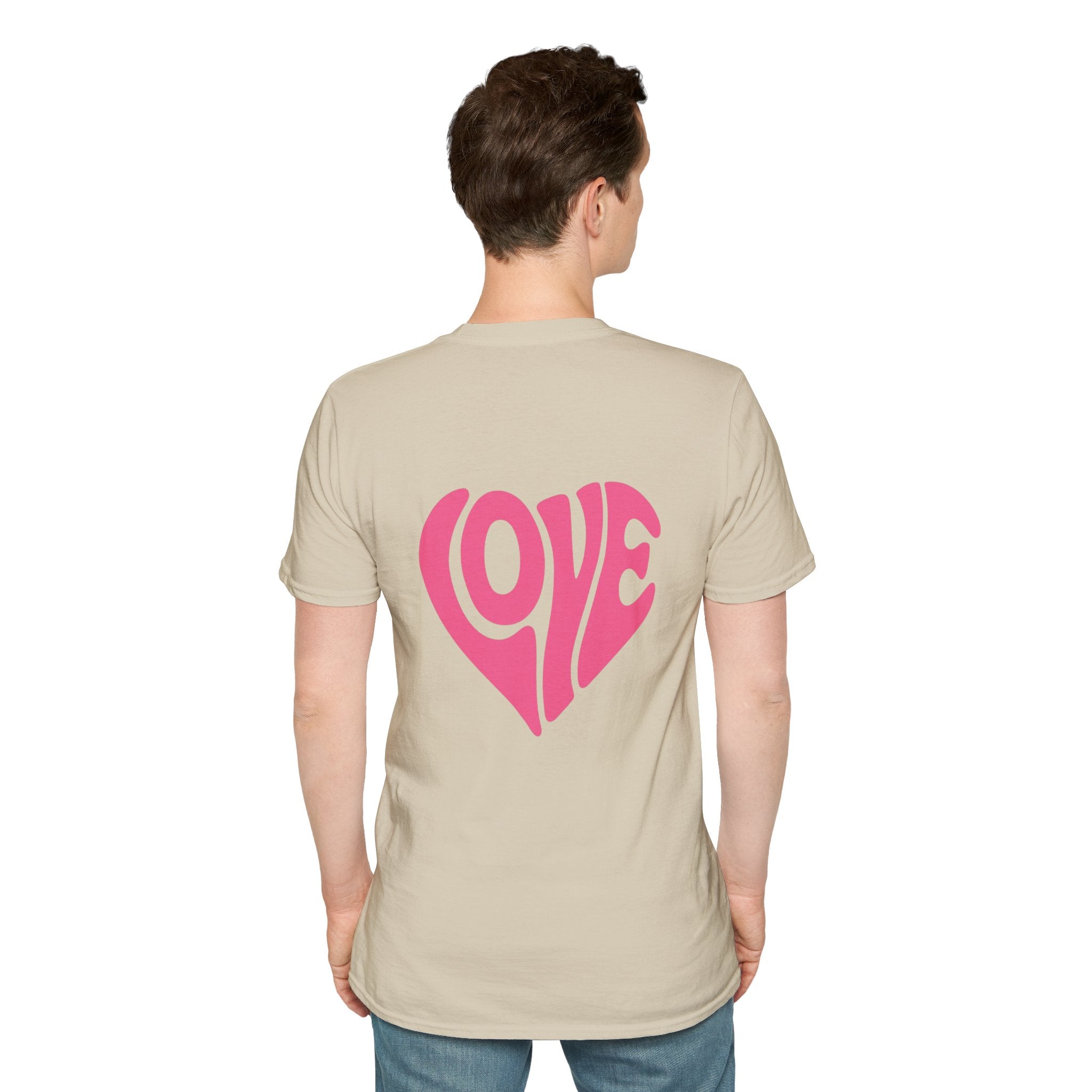 Vintage Love T-Shirt – Weiches Unisex Tee mit Herz-Design | Perfekt für Paare & Valentinstag