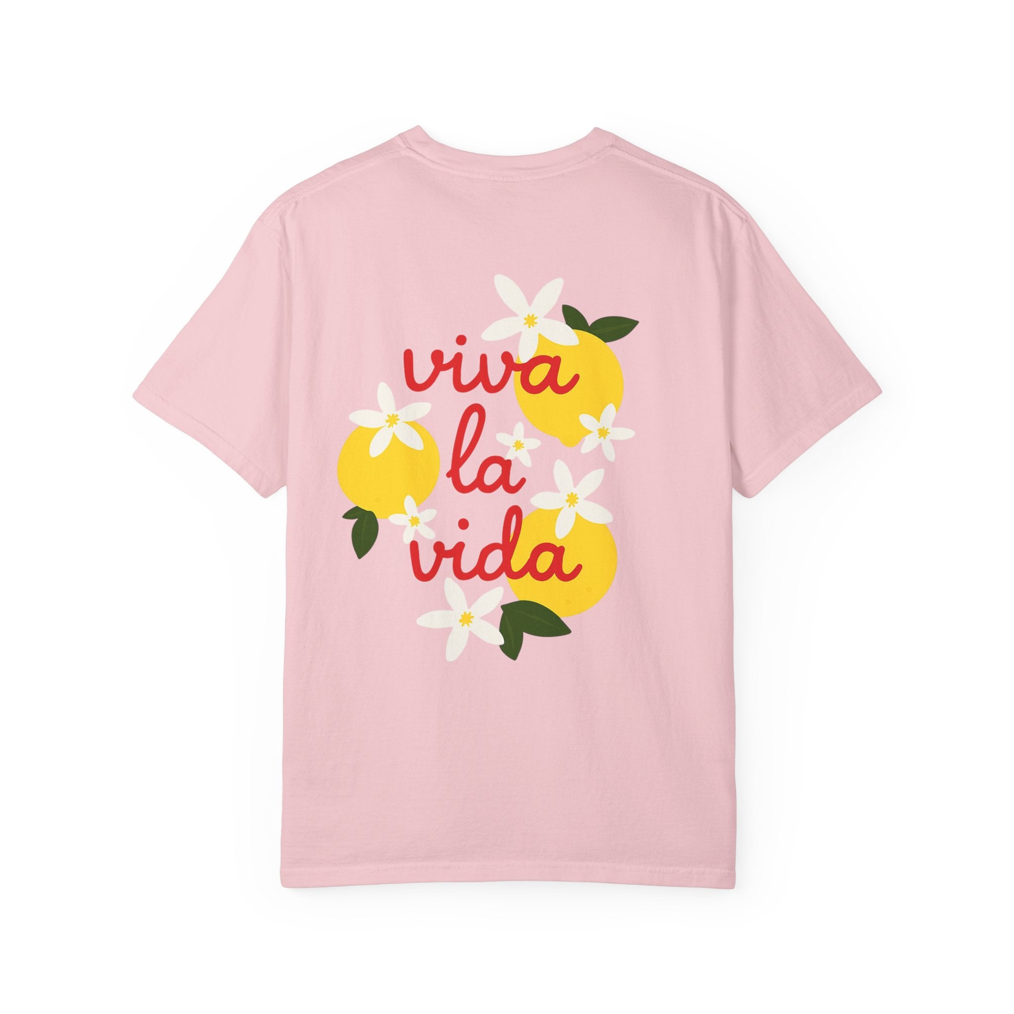 Viva La Vida Unisex T-Shirt – Sommer Vibes & Positive Energy | Bequemes Garment-Dyed Tee für Alltag & Freunde