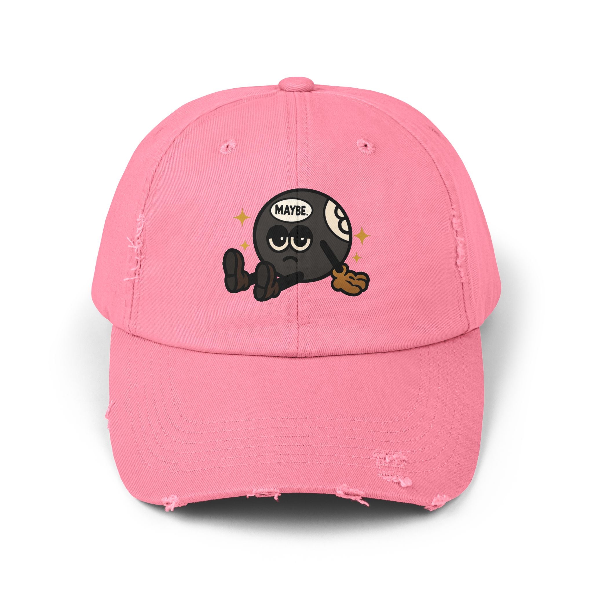 Quirky Unisex Distressed Cap – Trendy Freizeit-Basecap mit verspieltem Design