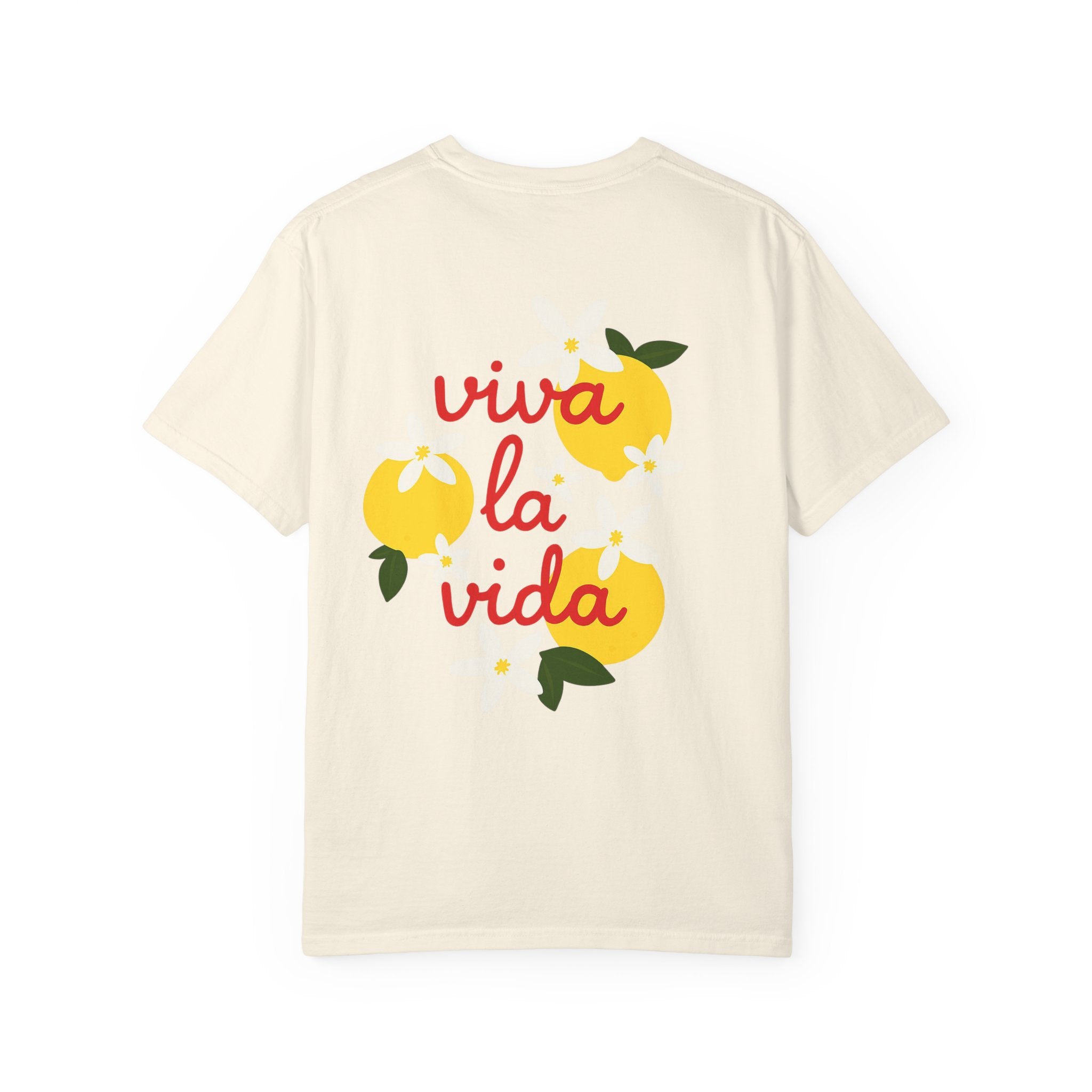 Viva La Vida Unisex T-Shirt – Sommer Vibes & Positive Energy | Bequemes Garment-Dyed Tee für Alltag & Freunde