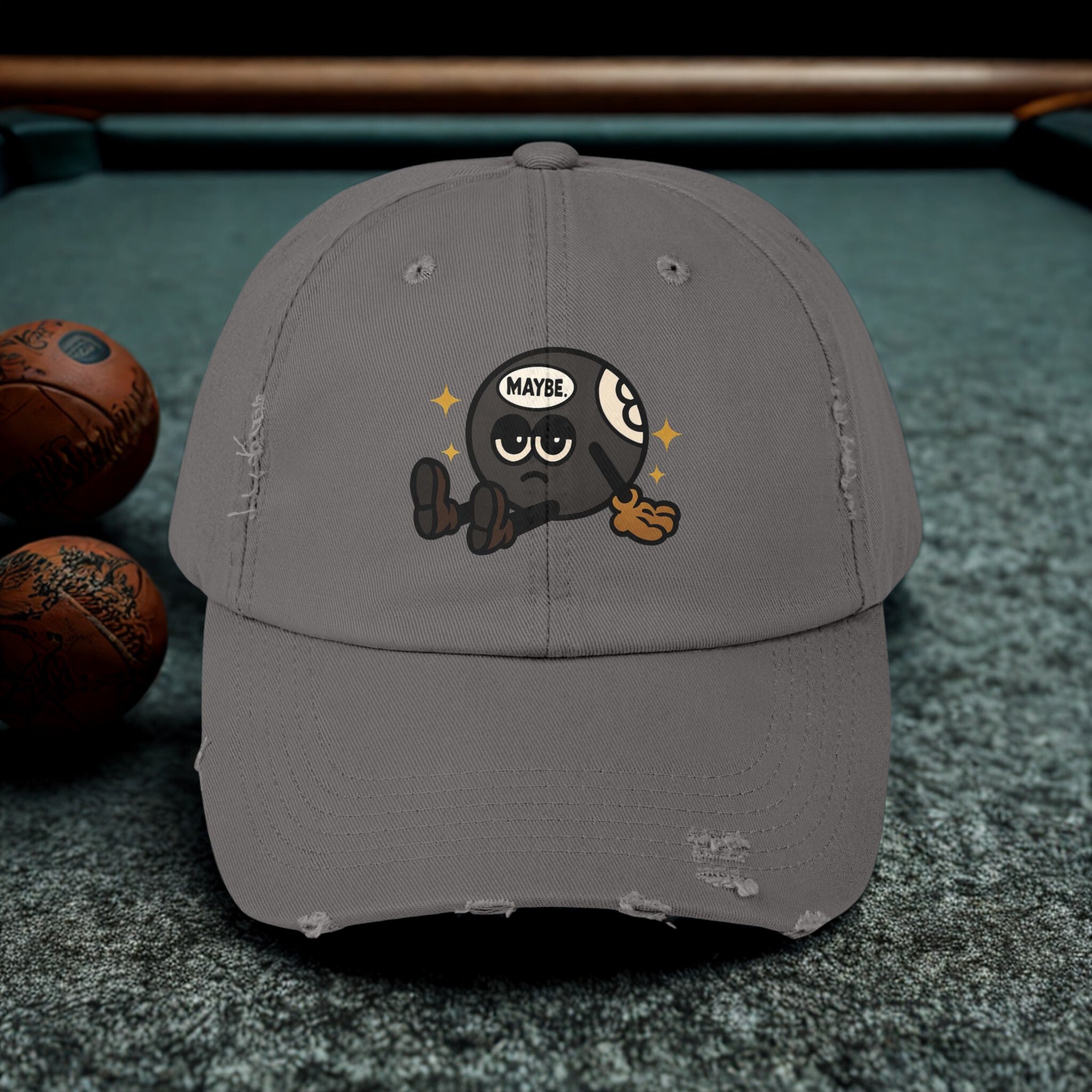 Quirky Unisex Distressed Cap – Trendy Freizeit-Basecap mit verspieltem Design - HappymodernDesigns 