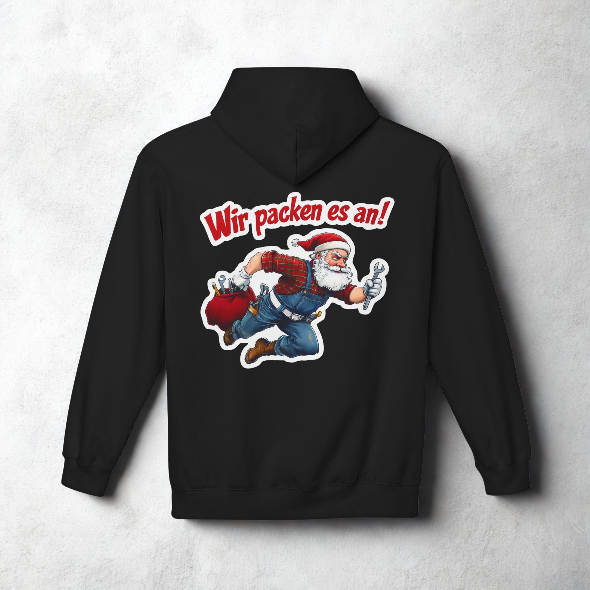 „Santa Claus ‚Wir packen es an!‘ – Lustiger Weihnachts-Pullover für die Feiertage“ - HappymodernDesigns 