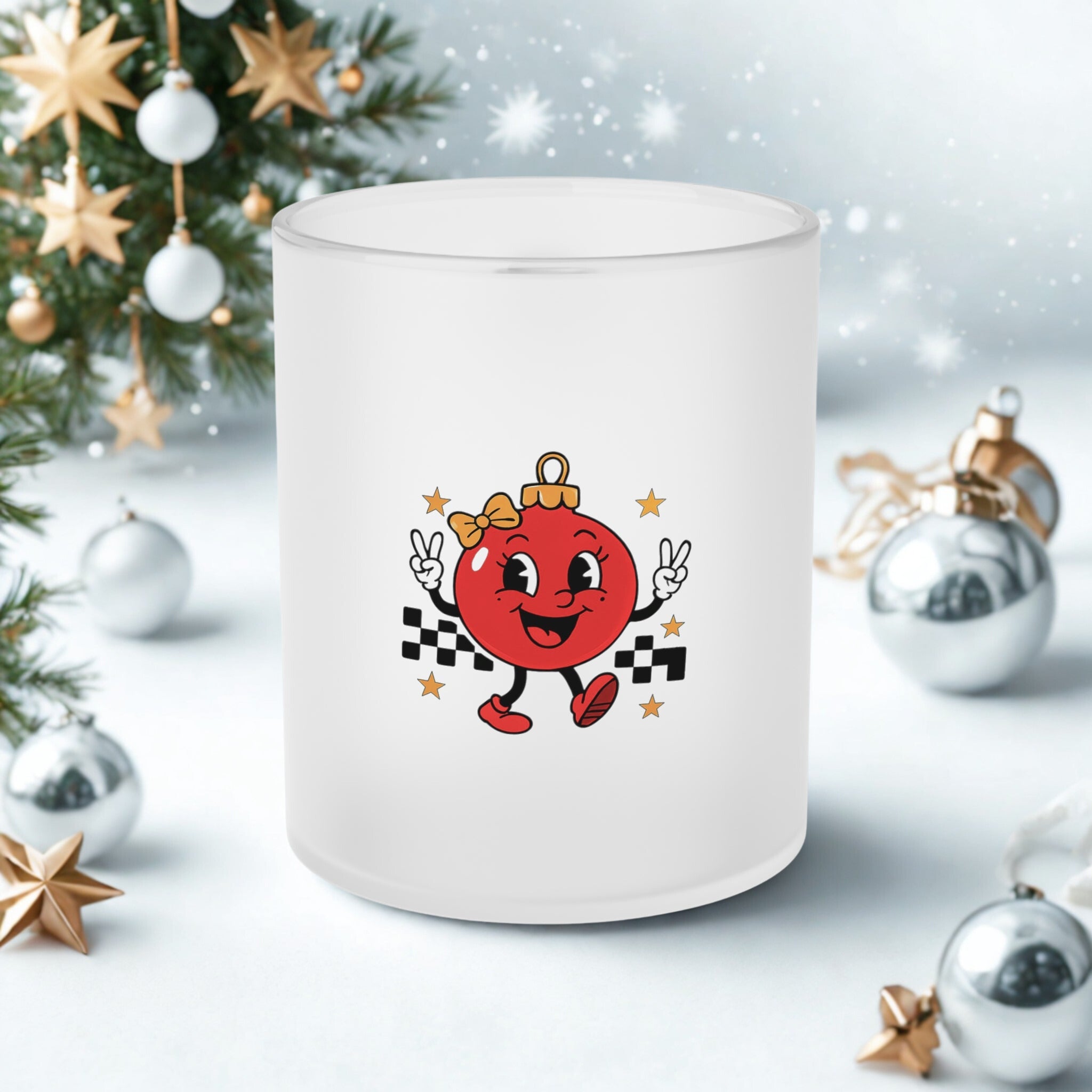 Weihnachtskugel Tasse – Perfekt für Kakao & Glühwein - HappymodernDesigns 