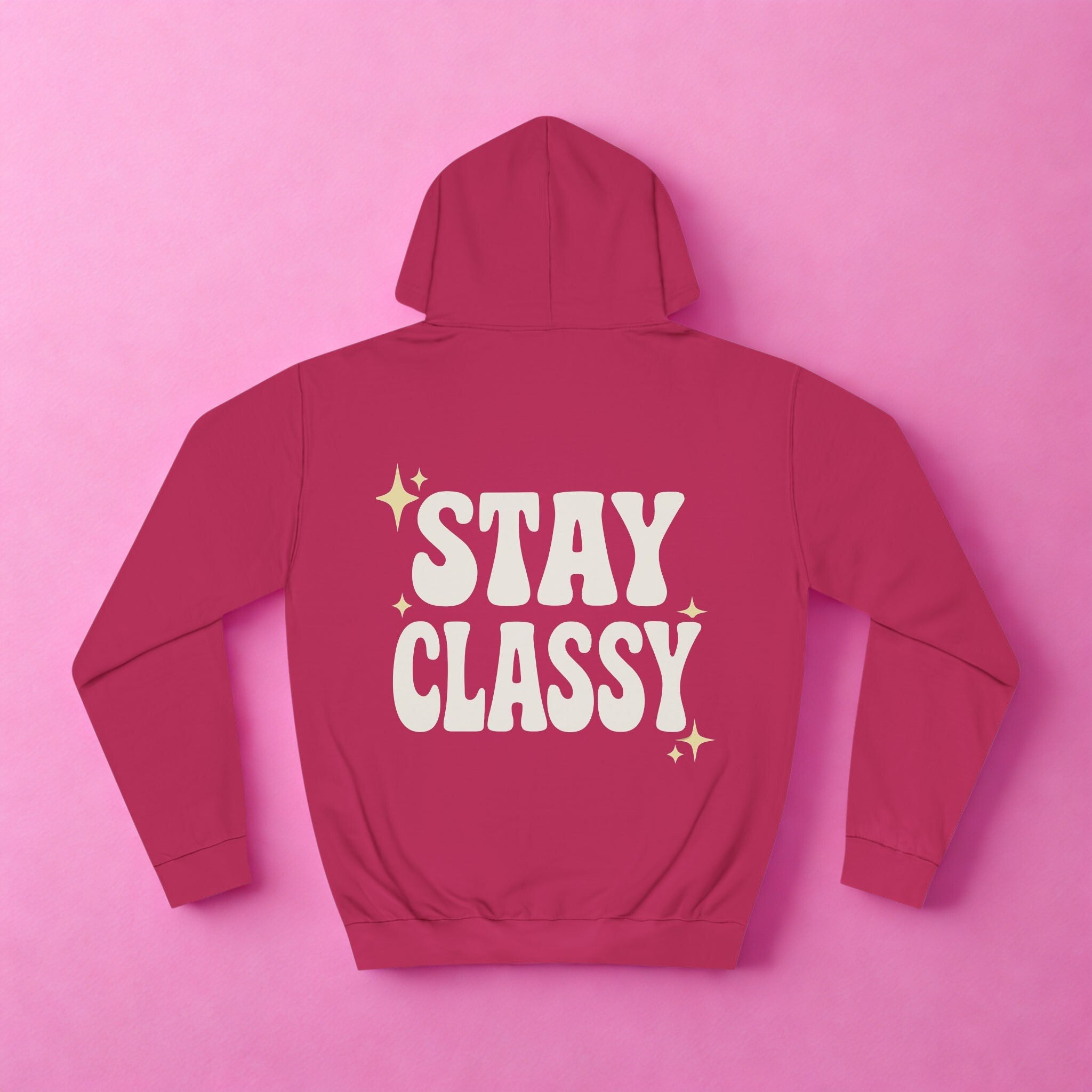 Stay Classy Unisex College Hoodie – Bequemer Pullover & Trendiger Studenten-Sweatshirt - HappymodernDesigns 