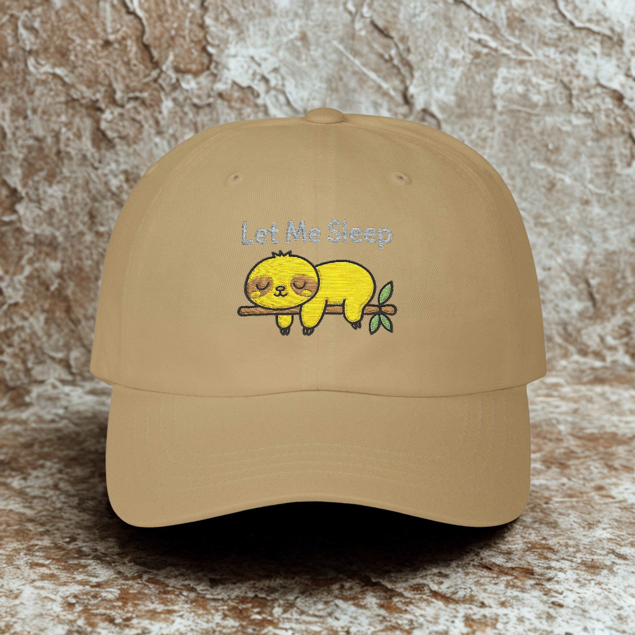 Chill Out” Sloth Dad Hat – Cute Relaxation Cap Fun Gift for Father’s Day & Everyday Outfits - Hats