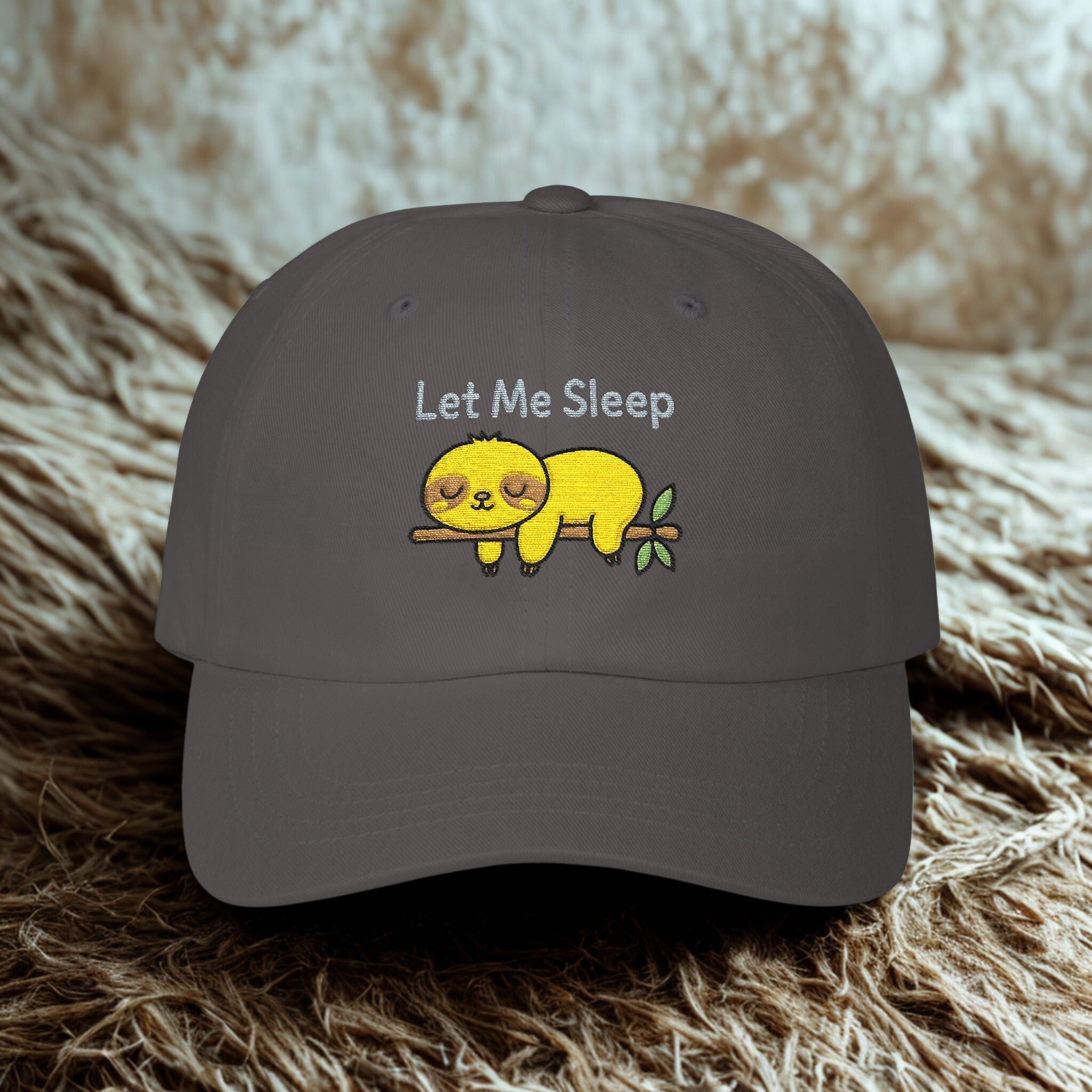 Chill Out” Sloth Dad Hat – Cute Relaxation Cap Fun Gift for Father’s Day & Everyday Outfits - Hats