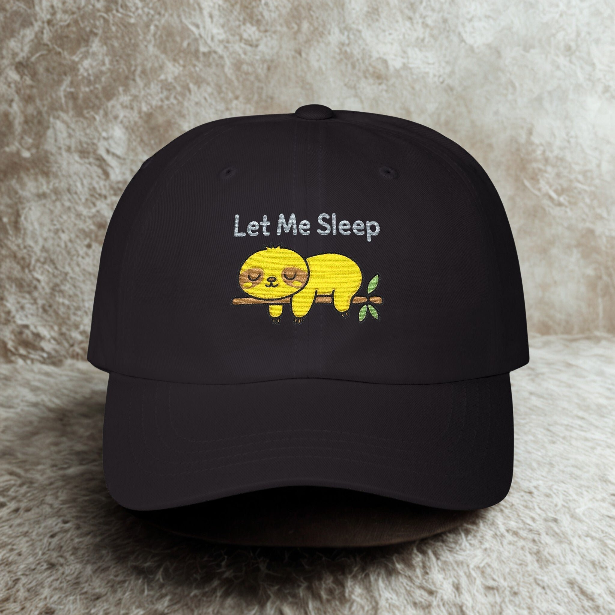 Chill Out” Sloth Dad Hat – Cute Relaxation Cap Fun Gift for Father’s Day & Everyday Outfits - Hats